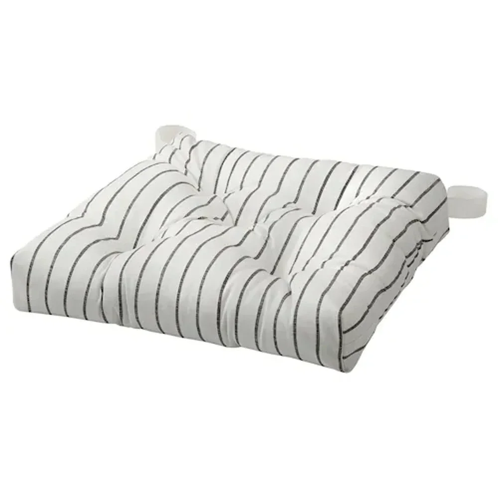 IKEA MALINDA Chair Pad, Stripe Gray, 16¼